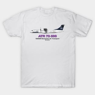 Avions de Transport Régional 72-500 - TAROM Romanian Air Transport T-Shirt